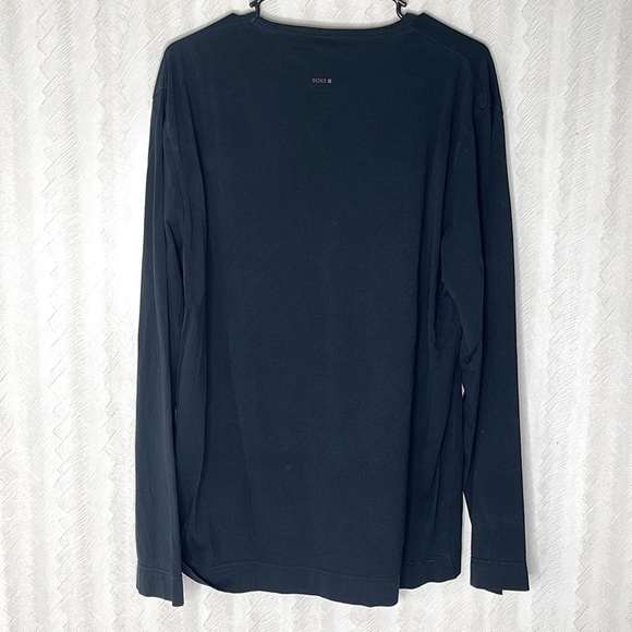 BOSS Slim Fit Crew Neck Long Sleeve Shirt Size L - Picture 3 of 5